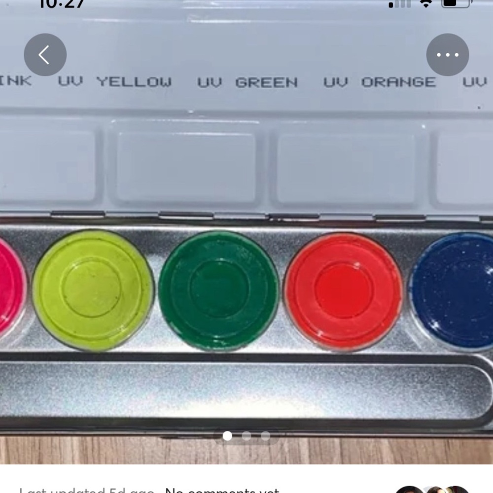 Kryolan aquacolor UV-dayglow palette